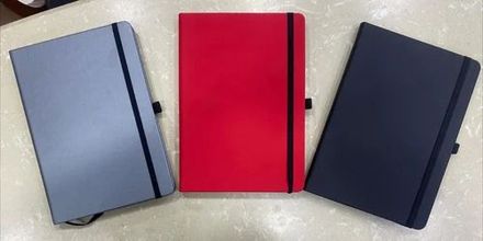 Hard Cover Notebook With Elastic.