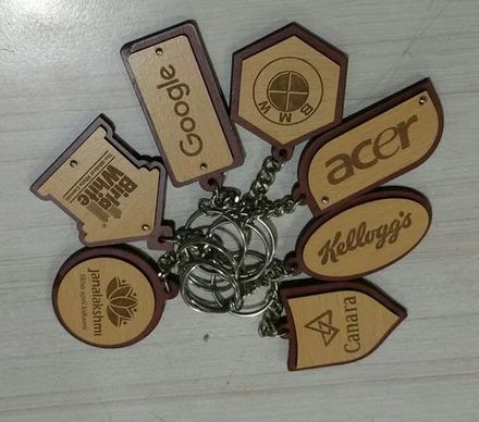 Mdf Wooden Keychain