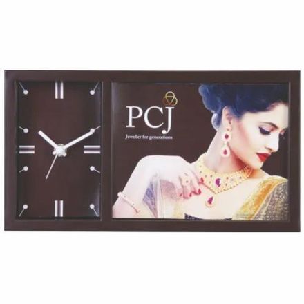 Promotional Photo Frame With Clock